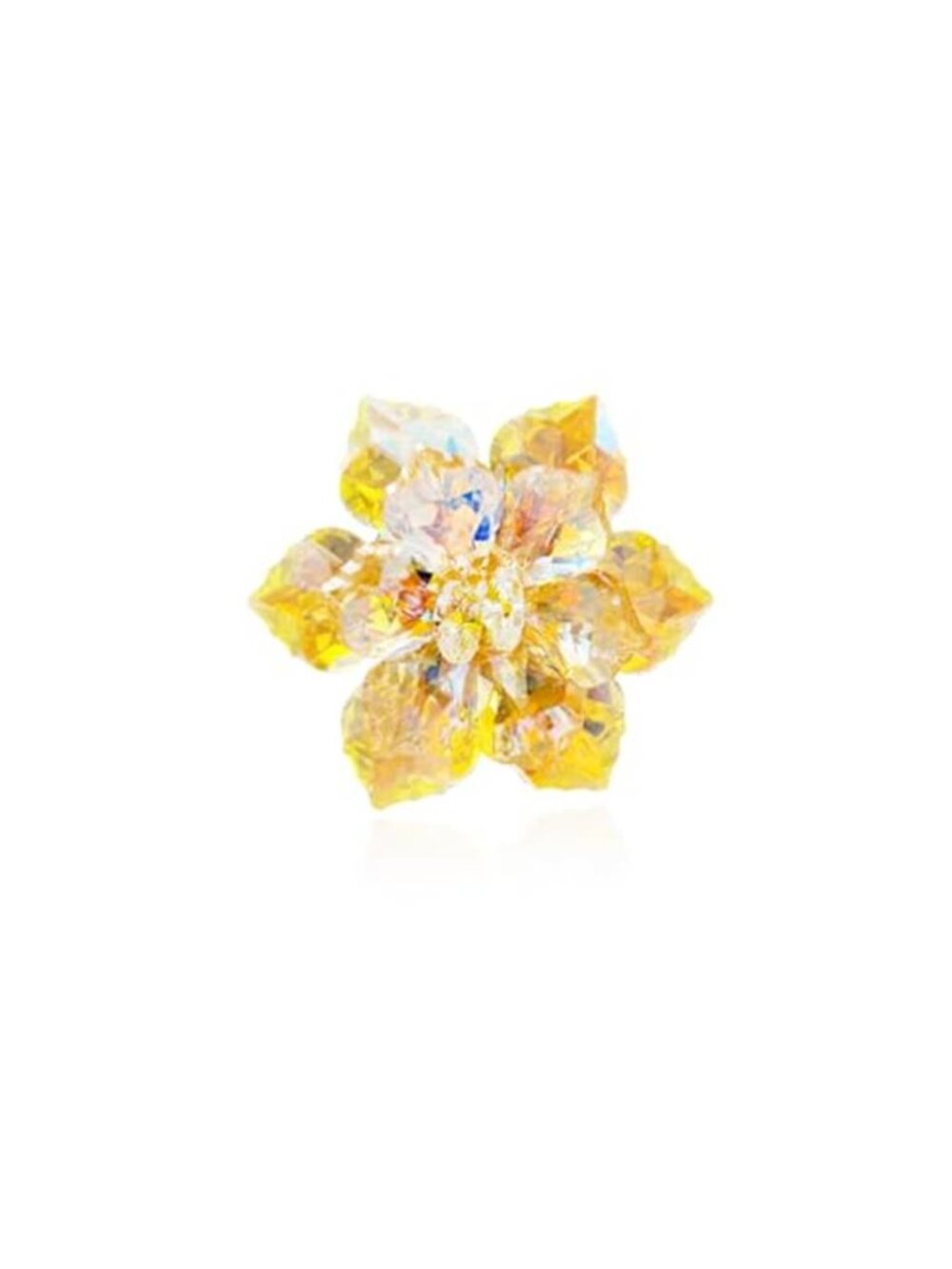 Crystal Flower Brooch Pin for Women Dress Suit Bag Hat Broochs Pins Christmas